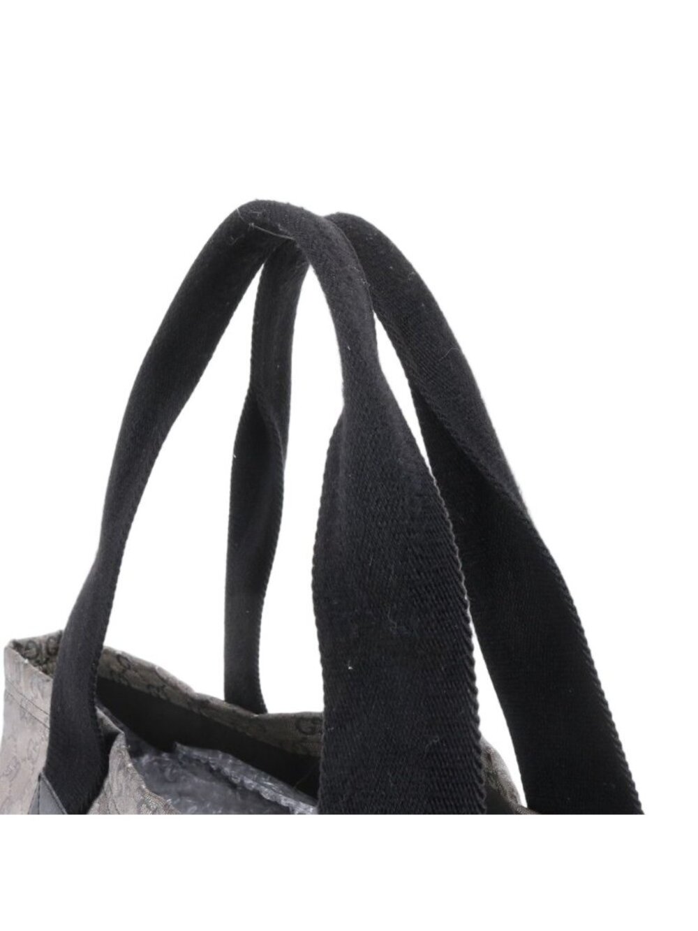 ★SOLD★ Gucci GG Crystal Leather Tote Shoulder Hand Black Ebe - Picture 2 of 11